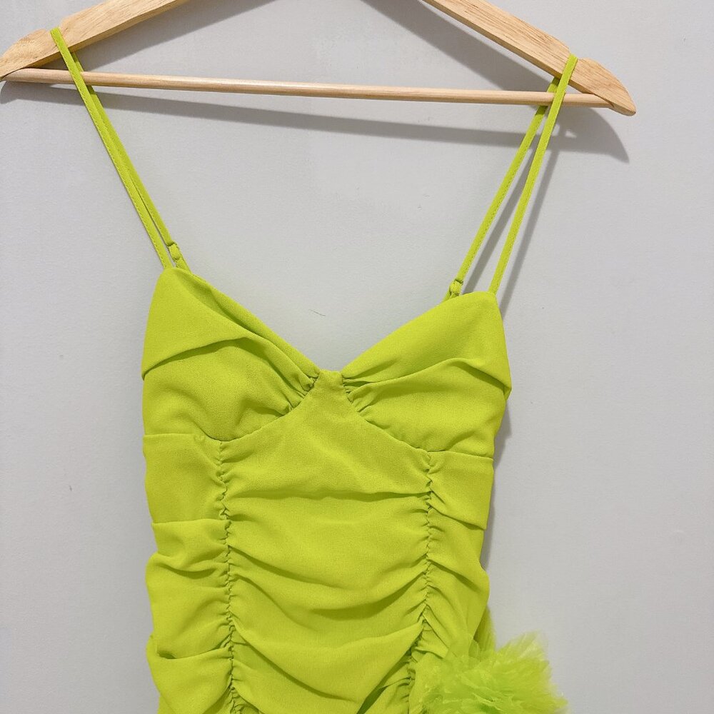 For Love & Lemons Lorlai Mini Party Ruched Dress NWOT